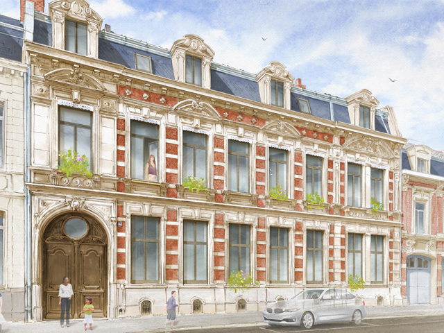 Vue intérieure de l'Hôtel particulier Acanthe
